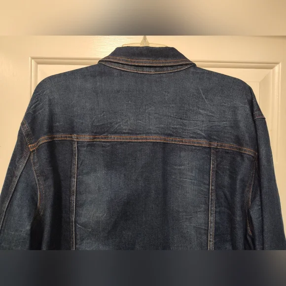 Men's Blue Denim Jacket by George - Picture 7 of 13